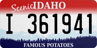 ID license plate I361941