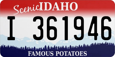 ID license plate I361946