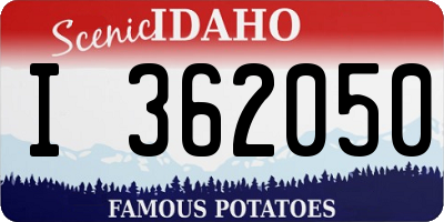 ID license plate I362050