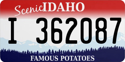 ID license plate I362087