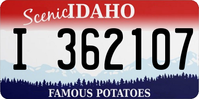 ID license plate I362107
