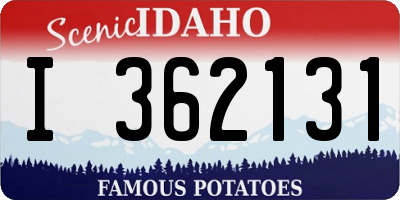 ID license plate I362131