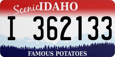 ID license plate I362133