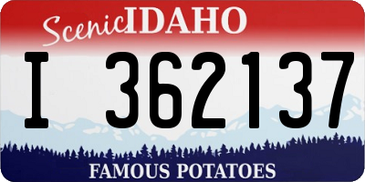 ID license plate I362137
