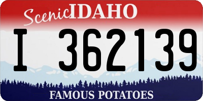 ID license plate I362139