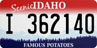 ID license plate I362140