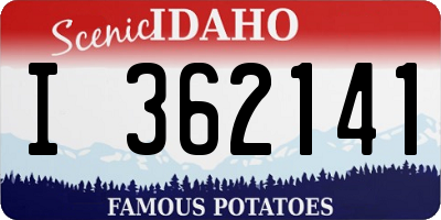 ID license plate I362141
