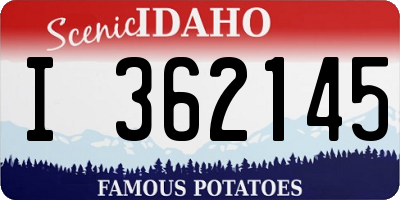 ID license plate I362145