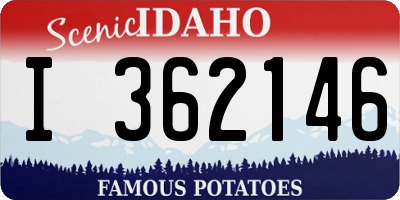 ID license plate I362146