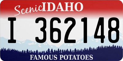 ID license plate I362148
