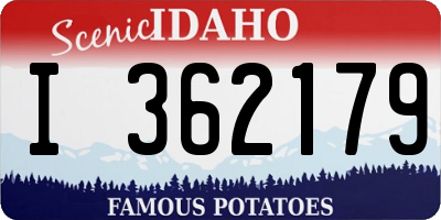 ID license plate I362179