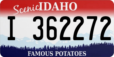 ID license plate I362272