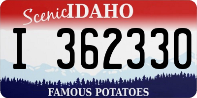 ID license plate I362330