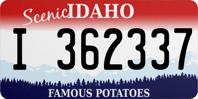 ID license plate I362337