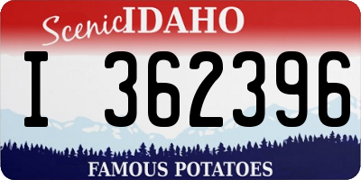 ID license plate I362396