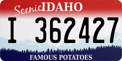 ID license plate I362427