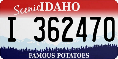 ID license plate I362470