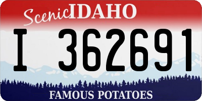 ID license plate I362691
