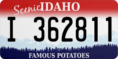 ID license plate I362811