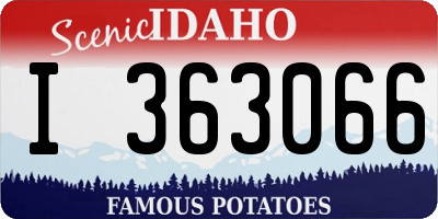 ID license plate I363066