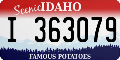 ID license plate I363079