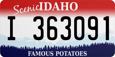ID license plate I363091
