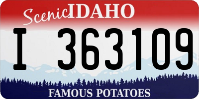 ID license plate I363109