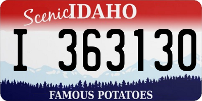 ID license plate I363130