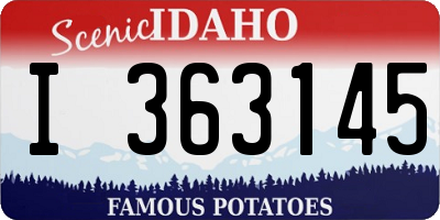 ID license plate I363145