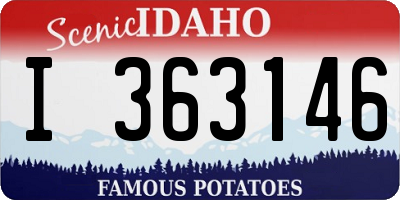 ID license plate I363146