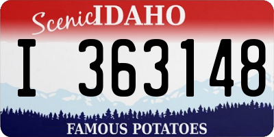 ID license plate I363148