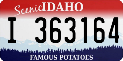 ID license plate I363164