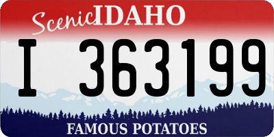 ID license plate I363199