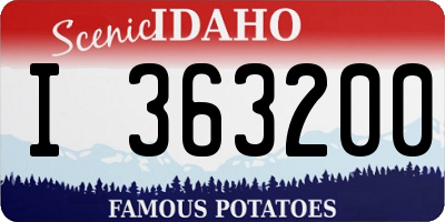 ID license plate I363200