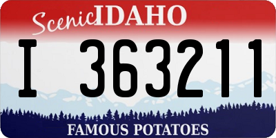 ID license plate I363211