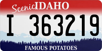ID license plate I363219