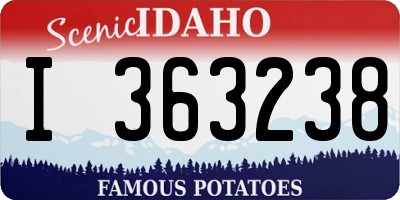 ID license plate I363238