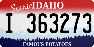 ID license plate I363273