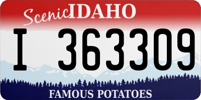 ID license plate I363309