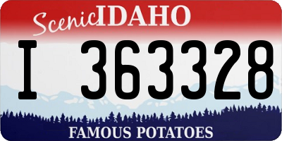 ID license plate I363328