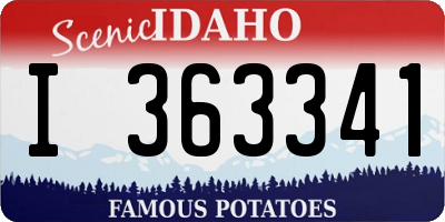 ID license plate I363341