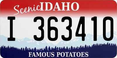 ID license plate I363410