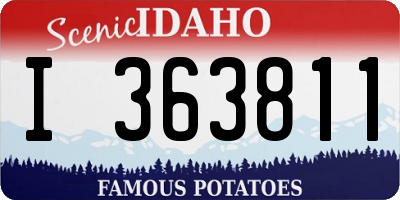 ID license plate I363811