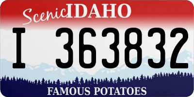 ID license plate I363832