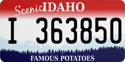 ID license plate I363850