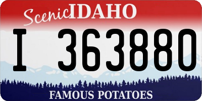 ID license plate I363880