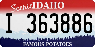 ID license plate I363886