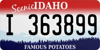 ID license plate I363899