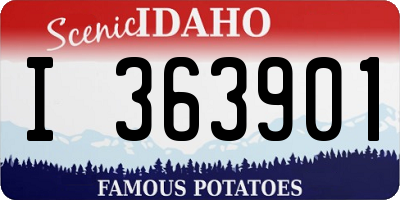 ID license plate I363901
