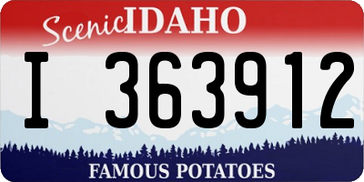 ID license plate I363912